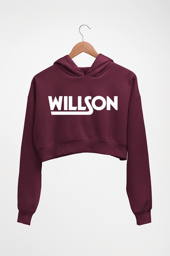 Wilson Crop HOODIE FOR WOMEN-Maroon-Ektarfa.online