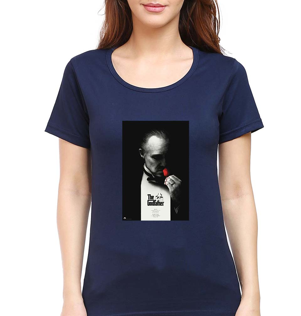 The Godfather T-Shirt for Women-Navy Blue-Ektarfa.online