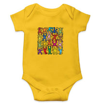 Load image into Gallery viewer, Keith Haring Funny Kids Romper For Baby Boy/Girl-0-5 Months(18 Inches)-Yellow-Ektarfa.online
