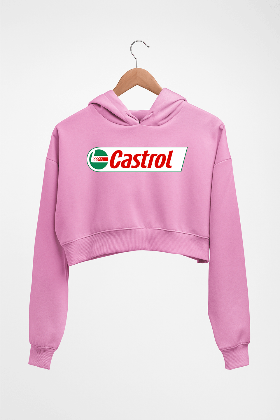 Castrol Crop HOODIE FOR WOMEN-Light Baby Pink-Ektarfa.online