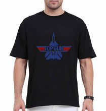 Load image into Gallery viewer, Top Gun Oversized T-Shirt for Men-Black-Ektarfa.online
