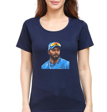 Load image into Gallery viewer, Hardik Pandya T-Shirt for Women-Navy Blue-Ektarfa.online
