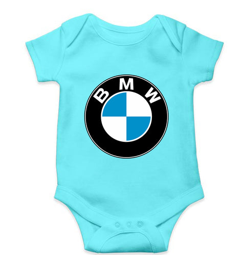 BMW Kids Romper For Baby Boy/Girl-0-5 Months(18 Inches)-Sky Blue-Ektarfa.online