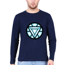 Load image into Gallery viewer, ARC REACTOR Iron Man Superhero Full Sleeves T-Shirt for Men-Navy Blue-Ektarfa.online
