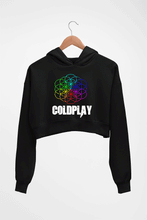Load image into Gallery viewer, Coldplay Crop HOODIE FOR WOMEN-Black-Ektarfa.online

