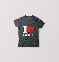 Load image into Gallery viewer, I Love Golf Kids T-Shirt for Boy/Girl-Steal Grey-Ektarfa.online

