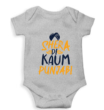 Load image into Gallery viewer, Punjabi Kids Romper For Baby Boy/Girl-Grey-Ektarfa.online

