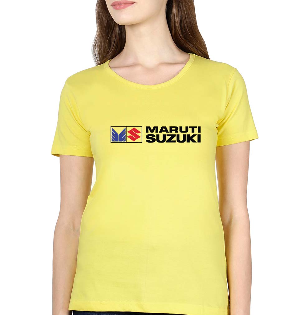 Maruti-Suzuki T-Shirt for Women-Yellow-Ektarfa.online