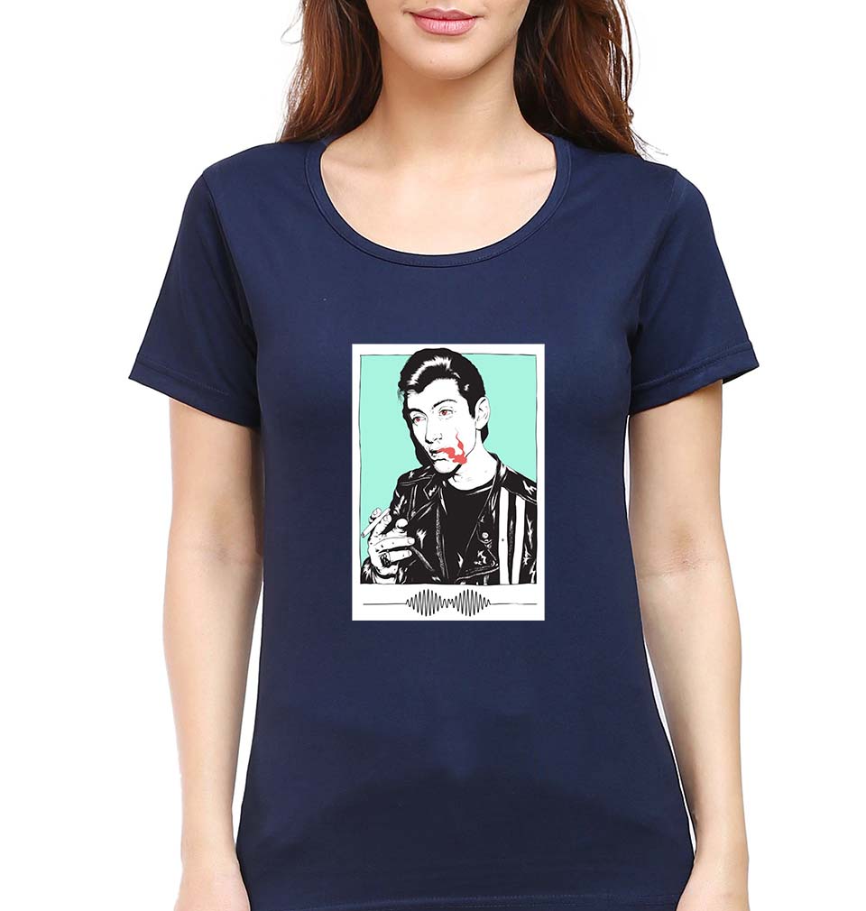 Arctic Monkeys T-Shirt for Women-Navy Blue-Ektarfa.online