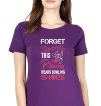 Load image into Gallery viewer, Bowling Princess T-Shirt for Women-Purple-Ektarfa.online
