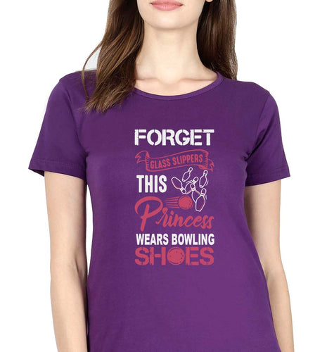 Bowling Princess T-Shirt for Women-Purple-Ektarfa.online
