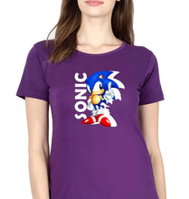 Load image into Gallery viewer, Sonic T-Shirt for Women-Purple-Ektarfa.online
