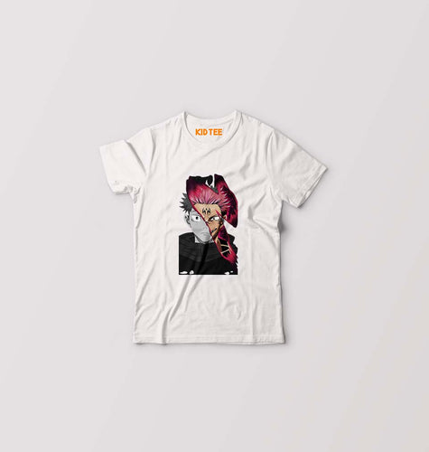Sukuna Anime Kids T-Shirt for Boy/Girl-White-Ektarfa.online