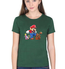 Load image into Gallery viewer, Mario T-Shirt for Women-Dark Green-Ektarfa.online
