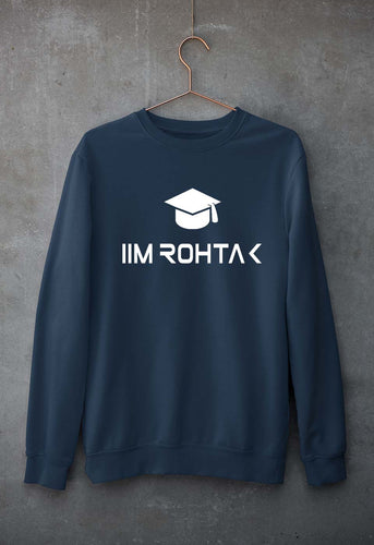 IIM Rohtak Unisex Sweatshirt for Men/Women-Navy Blue-Ektarfa.online