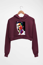 Load image into Gallery viewer, Cristiano Ronaldo CR7 Crop HOODIE FOR WOMEN-Maroon-Ektarfa.online
