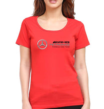 Load image into Gallery viewer, Mercedes AMG Petronas F1 T-Shirt for Women-XS(32 Inches)-Red-Ektarfa.online
