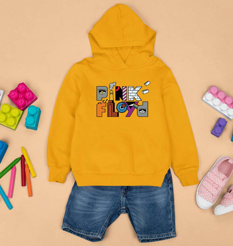 Pink Floyd Kids Hoodie for Boy/Girl-Mustard Yellow-Ektarfa.online