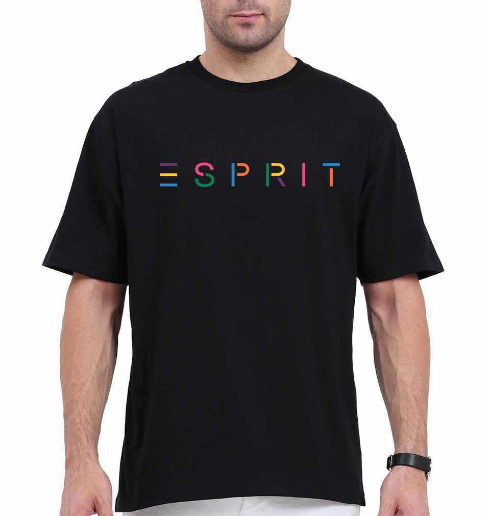 Esprit Oversized T-Shirt for Men-Black-Ektarfa.online