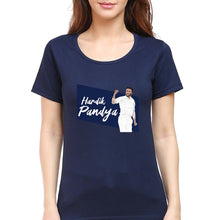 Load image into Gallery viewer, Hardik Pandya T-Shirt for Women-Navy Blue-Ektarfa.online
