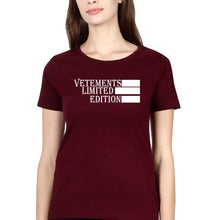 Load image into Gallery viewer, Vetements T-Shirt for Women-Maroon-Ektarfa.online
