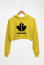 Load image into Gallery viewer, DSQUARED2 Crop HOODIE FOR WOMEN-Mustard Yellow-Ektarfa.online

