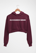 Load image into Gallery viewer, Alexander Wang Crop HOODIE FOR WOMEN-Maroon-Ektarfa.online
