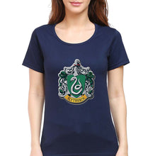 Load image into Gallery viewer, Slytherin Harry Potter T-Shirt for Women-Navy Blue-Ektarfa.online
