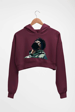 Load image into Gallery viewer, Lil Uzi Vert (LUV) Crop HOODIE FOR WOMEN-Maroon-Ektarfa.online
