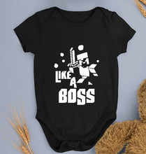 Load image into Gallery viewer, Minecraft Kids Romper For Baby Boy/Girl-0-5 Months(18 Inches)-Black-Ektarfa.online
