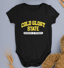 Load image into Gallery viewer, Varsity Cold Glory Kids Romper For Baby Boy/Girl-Black-Ektarfa.online
