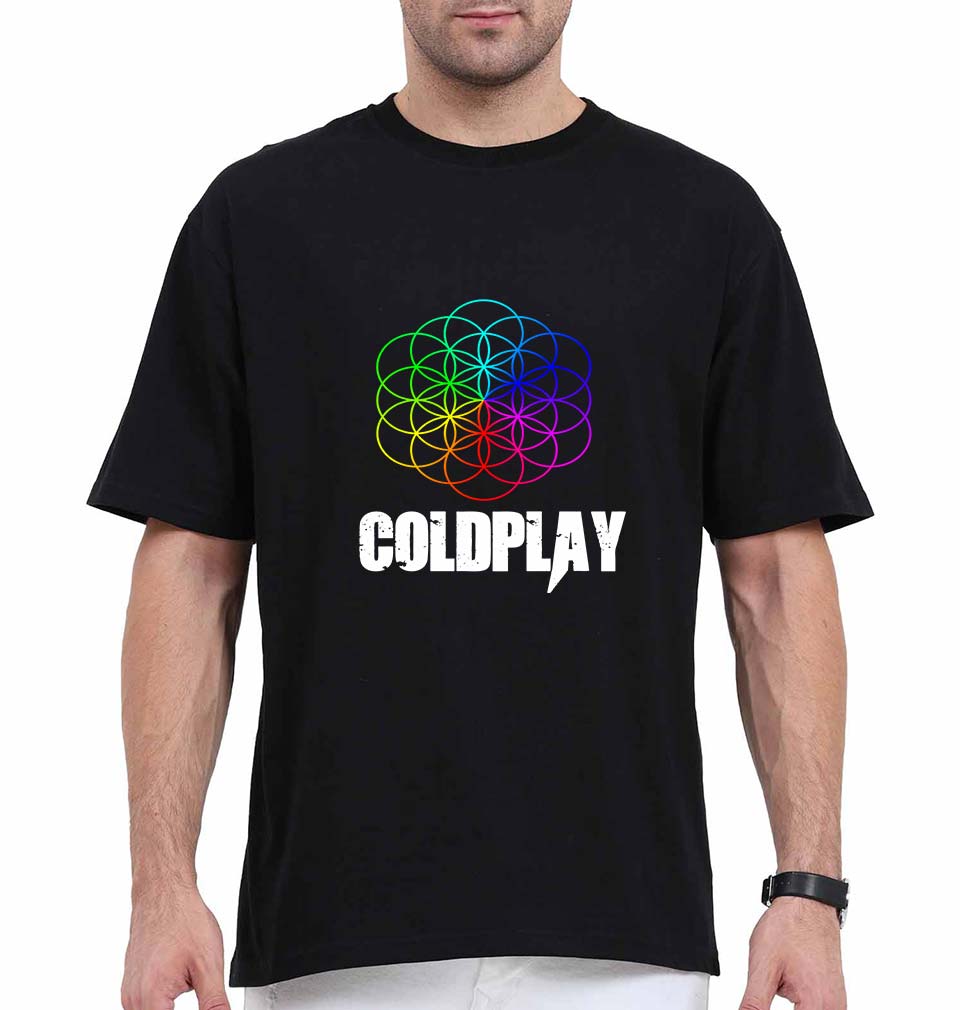 Coldplay Oversized T-Shirt for Men-Black-Ektarfa.online