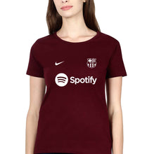 Load image into Gallery viewer, Barcelona 2022-23 T-Shirt for Women-Maroon-Ektarfa.online
