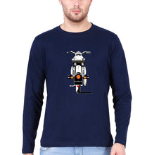 Load image into Gallery viewer, Royal Enfield - Bullet With Number Full Sleeves T-Shirt for Men-Navy Blue-Ektarfa.online
