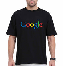 Load image into Gallery viewer, Google Oversized T-Shirt for Men-Black-Ektarfa.online
