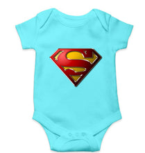 Load image into Gallery viewer, Superman Superhero Kids Romper For Baby Boy/Girl-0-5 Months(18 Inches)-Skyblue-Ektarfa.online
