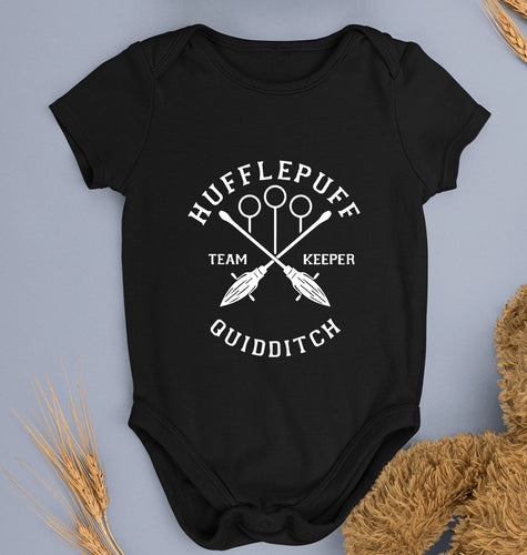 Hufflepuff Harry Potter Kids Romper For Baby Boy/Girl-Black-Ektarfa.online