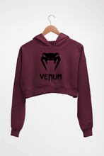 Load image into Gallery viewer, UFC Venum Crop HOODIE FOR WOMEN-Maroon-Ektarfa.online
