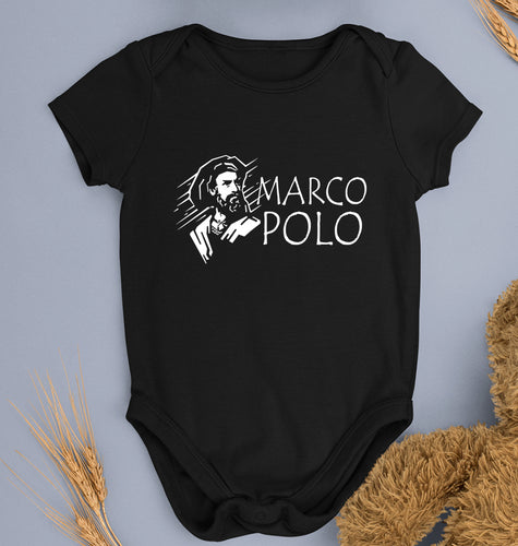 Marco Polo Kids Romper For Baby Boy/Girl-Black-Ektarfa.online