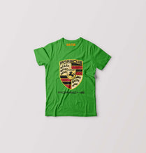 Load image into Gallery viewer, Porsche Logo Kids T-Shirt for Boy/Girl-Flag Green-Ektarfa.online
