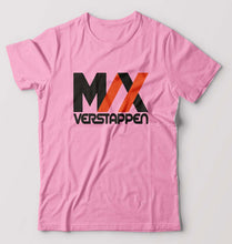 Load image into Gallery viewer, Max Verstappen T-Shirt for Men-S(38 Inches)-Light Baby Pink-Ektarfa.online
