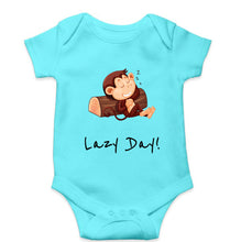 Load image into Gallery viewer, Monkey Lazy Day Kids Romper For Baby Boy/Girl-Sky Blue-Ektarfa.online
