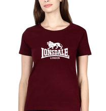 Load image into Gallery viewer, Lonsdale T-Shirt for Women-Maroon-Ektarfa.online
