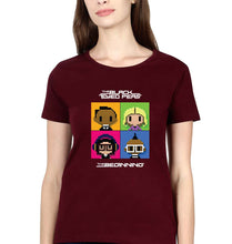 Load image into Gallery viewer, Black Eyed Peas T-Shirt for Women-Maroon-Ektarfa.online
