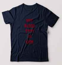 Load image into Gallery viewer, Gym T-Shirt for Men-Navy Blue-Ektarfa.online
