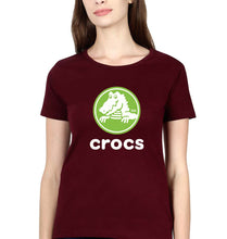 Load image into Gallery viewer, Crocs T-Shirt for Women-Maroon-Ektarfa.online
