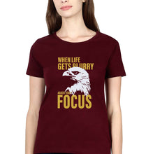Load image into Gallery viewer, Eagle T-Shirt for Women-Maroon-Ektarfa.online
