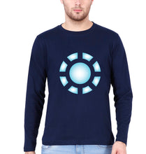 Load image into Gallery viewer, ARC REACTOR Iron Man Superhero Full Sleeves T-Shirt for Men-Navy Blue-Ektarfa.online
