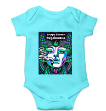 Load image into Gallery viewer, Trippy Stoner Psychedelic Kids Romper For Baby Boy/Girl-Sky Blue-Ektarfa.online
