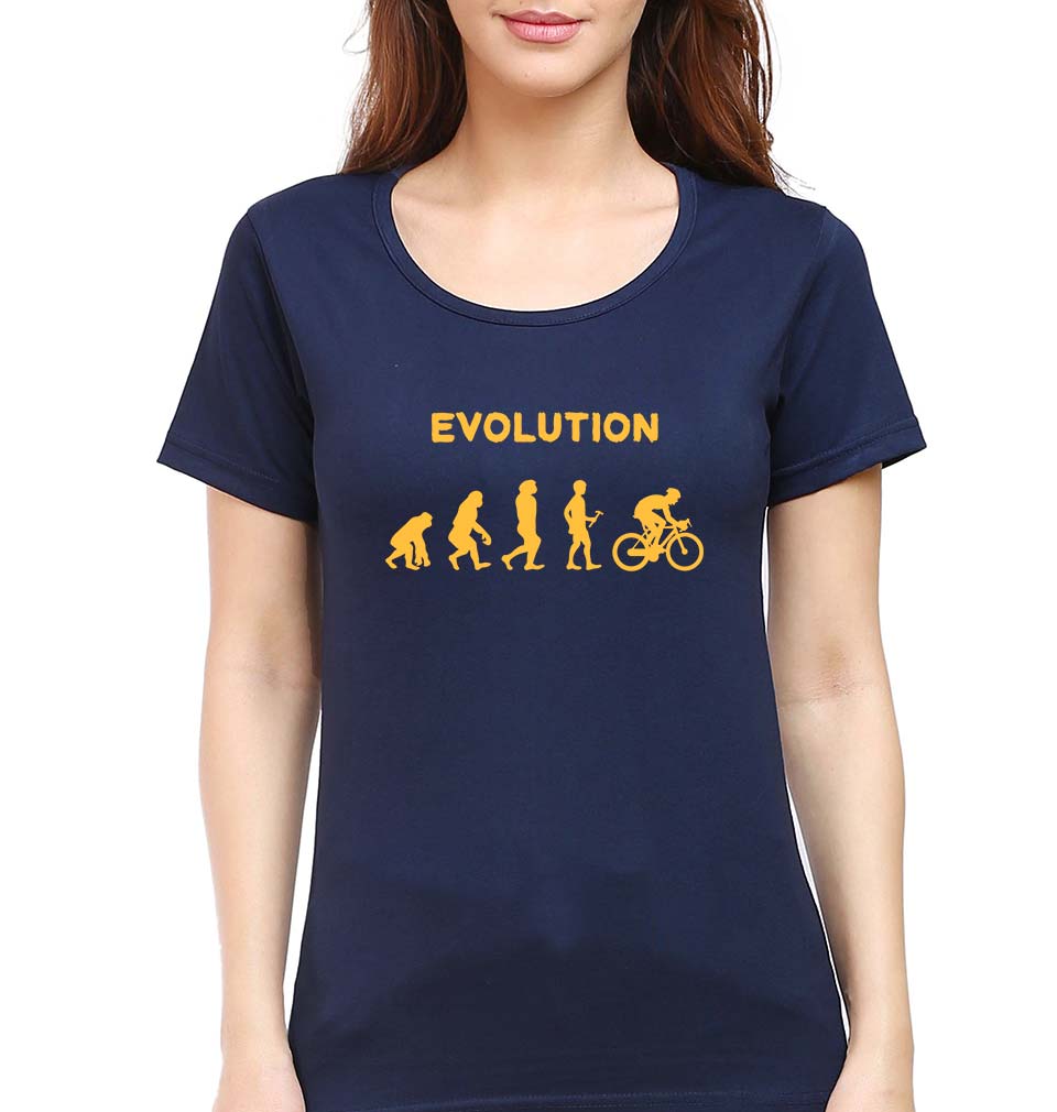 Cycling T-Shirt for Women-Navy Blue-Ektarfa.online